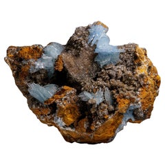 Barite bleue de Jebel Ouichane, Sagangane, Province de Nador, Maroc