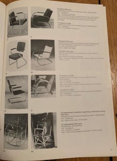 Blue Bauhaus Steelpipe Armchair with rotatable Seat (Amsterdam, 1930)