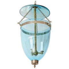 Vintage Blue Bell Jar Lantern