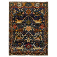 Blue Bidjar Style Modern Geometric Transitional Wool Area Rug 9x12