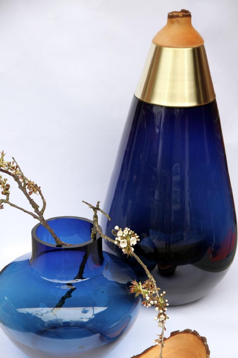 Allemand Vase empilable Blue Big Bloom, Pia Wüstenberg en vente