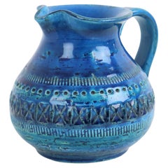 Blue Bitossi Vase Ear Vase Rimini Blue Aldo Londi Design Sixties