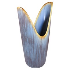 Blau / Schwarz / Brown Keramikvase - Gunnar Nylund - Rörstrand - Mitte 20.
