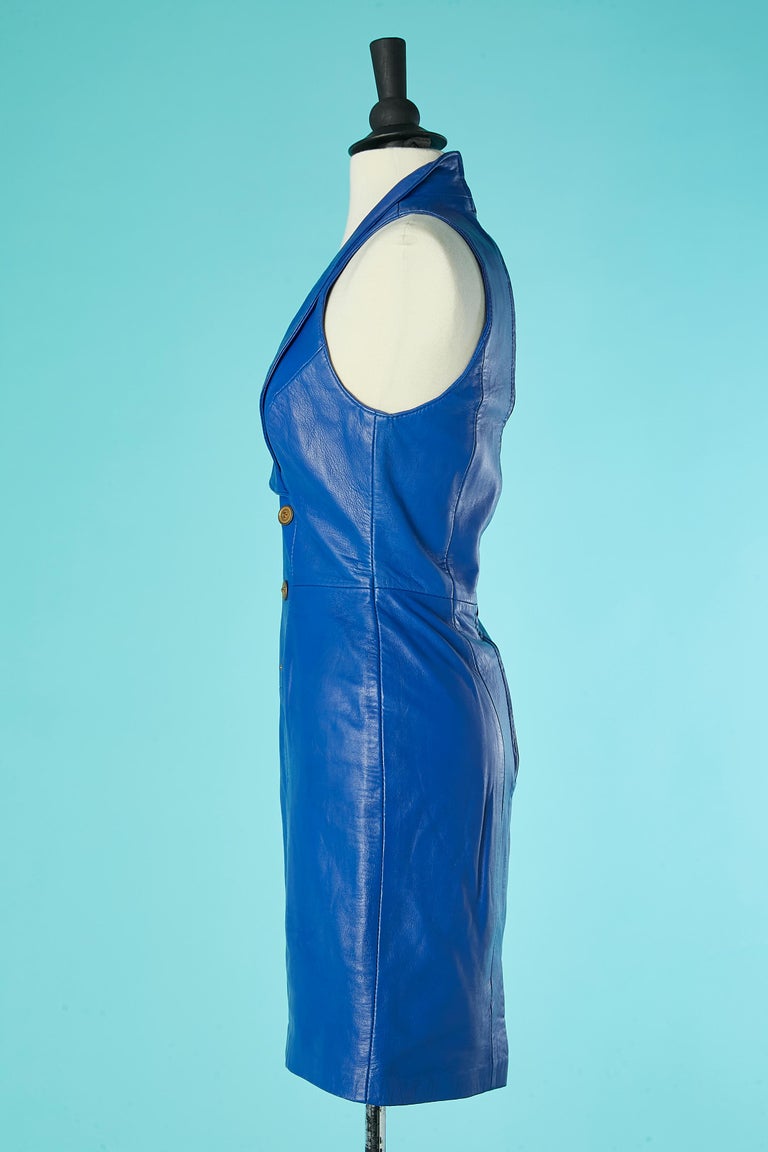 Blue bolro and sleeveless dress ensemble Michael Hoban North Beach Leather For Sale at 1stDibs Blue bolro and sleeveless dress ensemble Michael Hoban North Beach Leather For Sale at 1stDibs