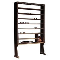 Antique Blue Book Shelf, 17th C Finland