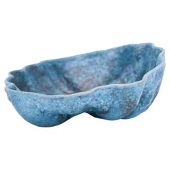 Blue Bowl, Lovely Organic Shape Designed by Birgitta Watz at Rörstrand 1988
