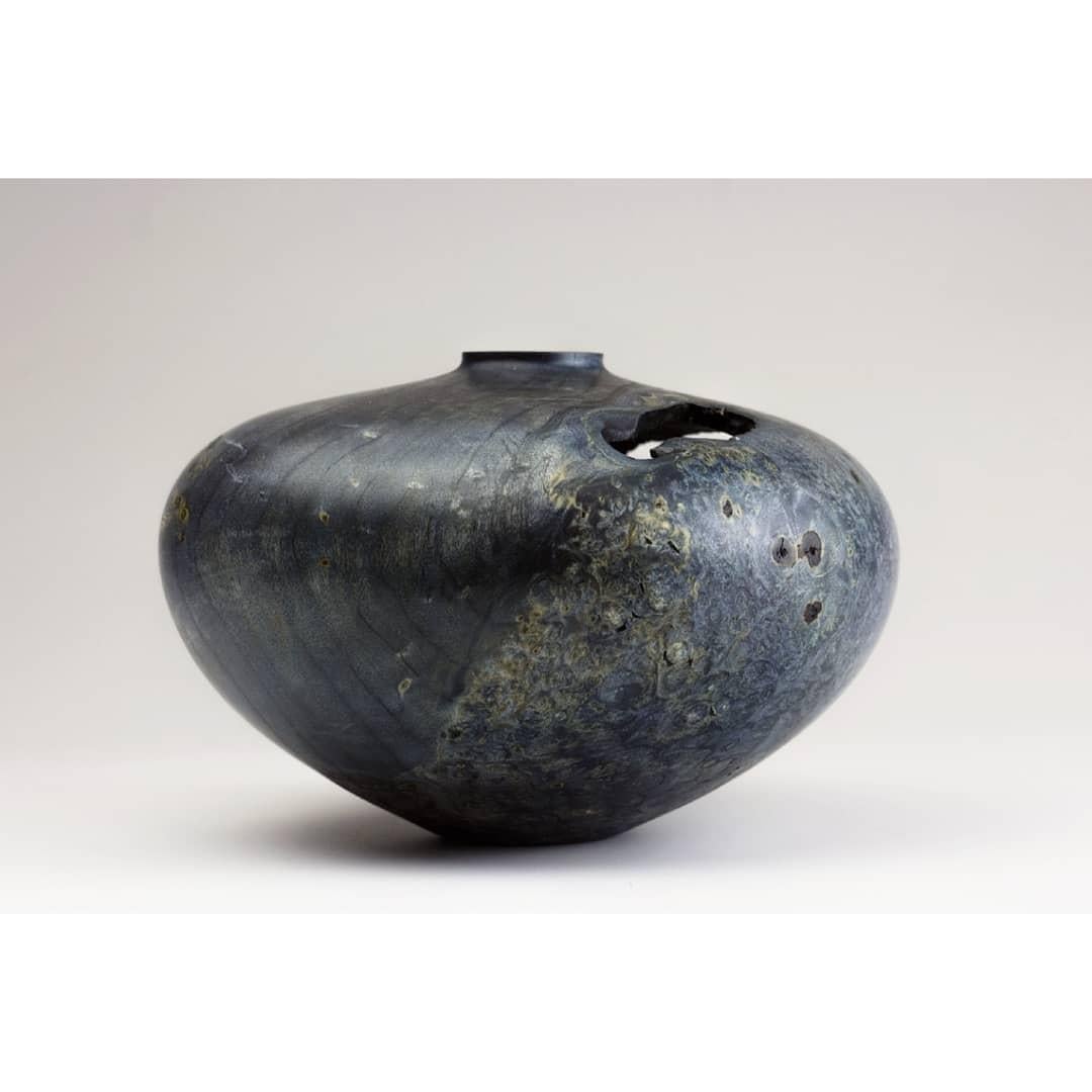 Blue Boxelder Burl Form by Vlad Droz 1