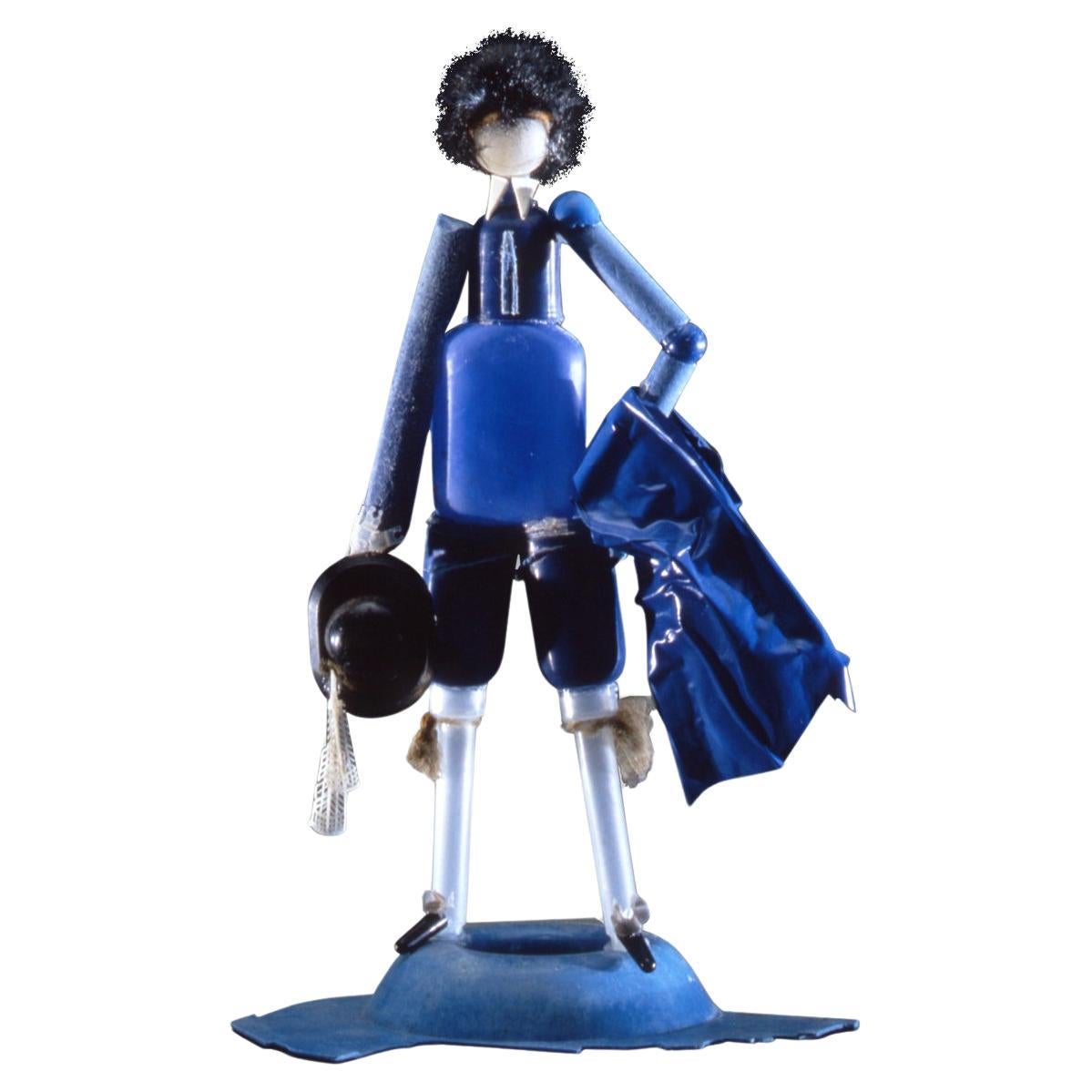 Blue Boy Sculpture, Plastic Assemblage, 1992 by Jerry Ross Barrish