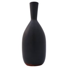 Blue & Brown Vase Lovely Glaze Carl-Harry Stålhane Rörstrand, Midcentury Vintage