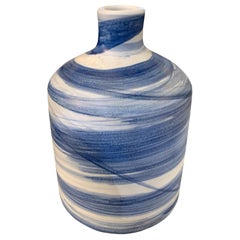 Blue Brush Stroke Vase, China, Contemporary