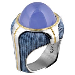 Blue Buddha Ring by Zoltan David