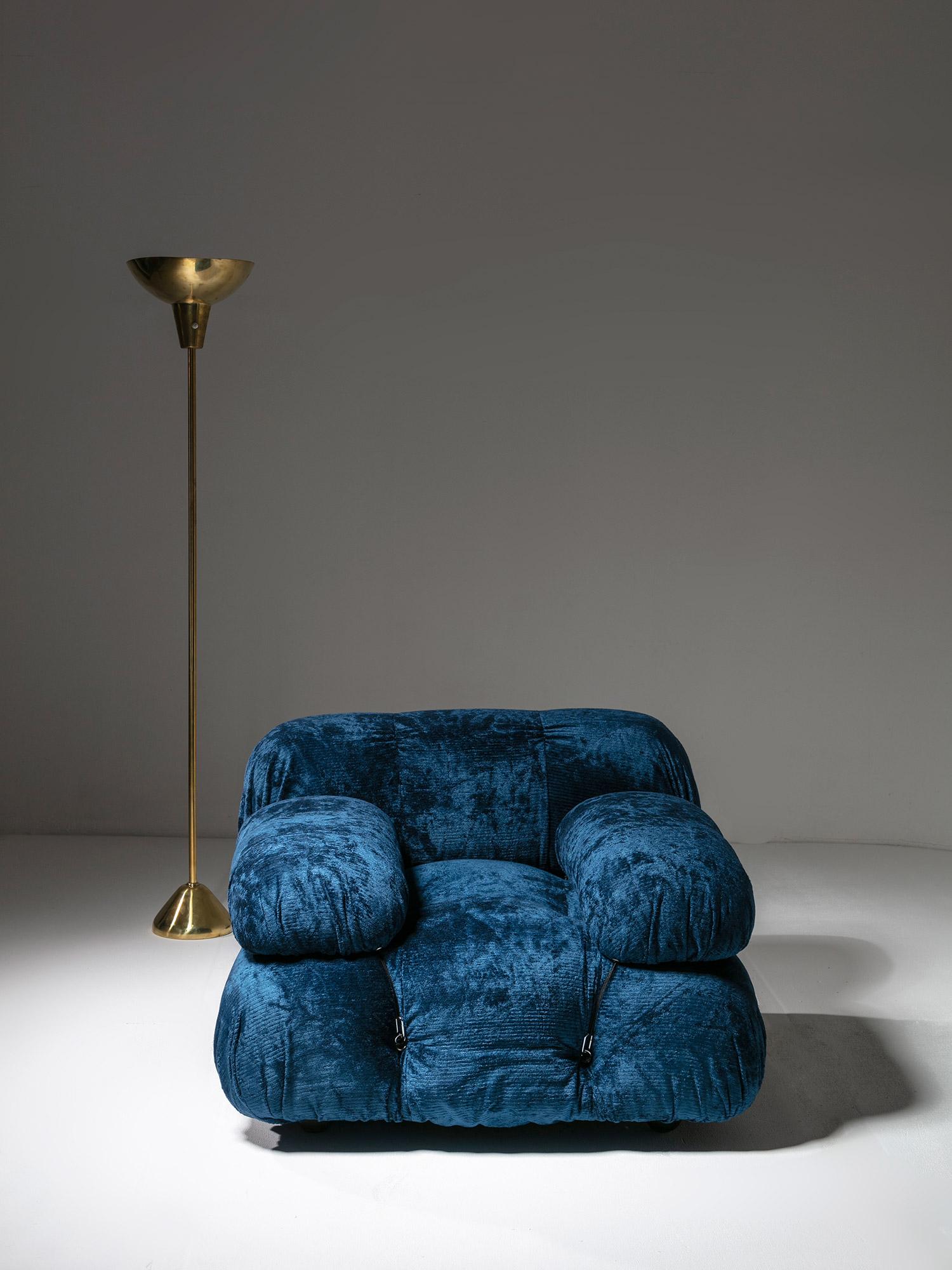 Fauteuil de salon Blue Camaleonda de Mario Bellini pour B&B, Italie, 1970 en vente 2