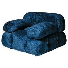Fauteuil de salon Blue Camaleonda de Mario Bellini pour B&B, Italie, 1970