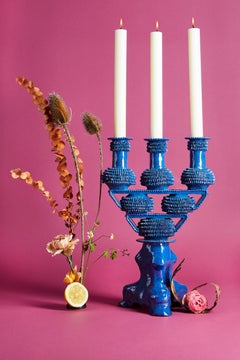 Blue Candelabra by Objekti