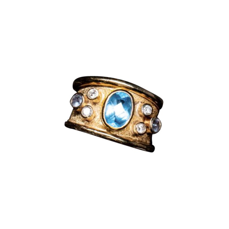 in vendita:  Anello Blue Candy in oro 18 carati con acquamarina e diamanti 2