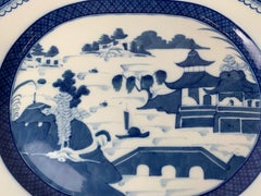 Vista Alegre Blue Canton Platter for Mottahedeh