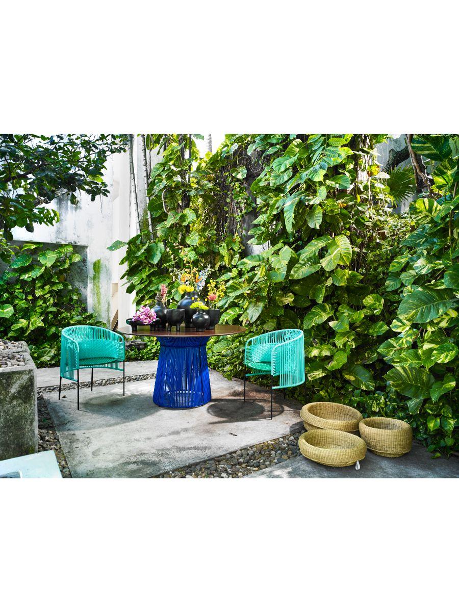 Blue Caribe Dining Chair by Sebastian Herkner 6