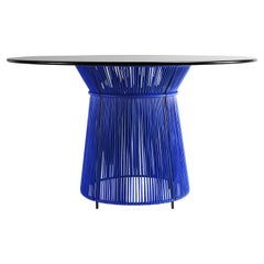 Blue Caribe Dining Table by Sebastian Herkner