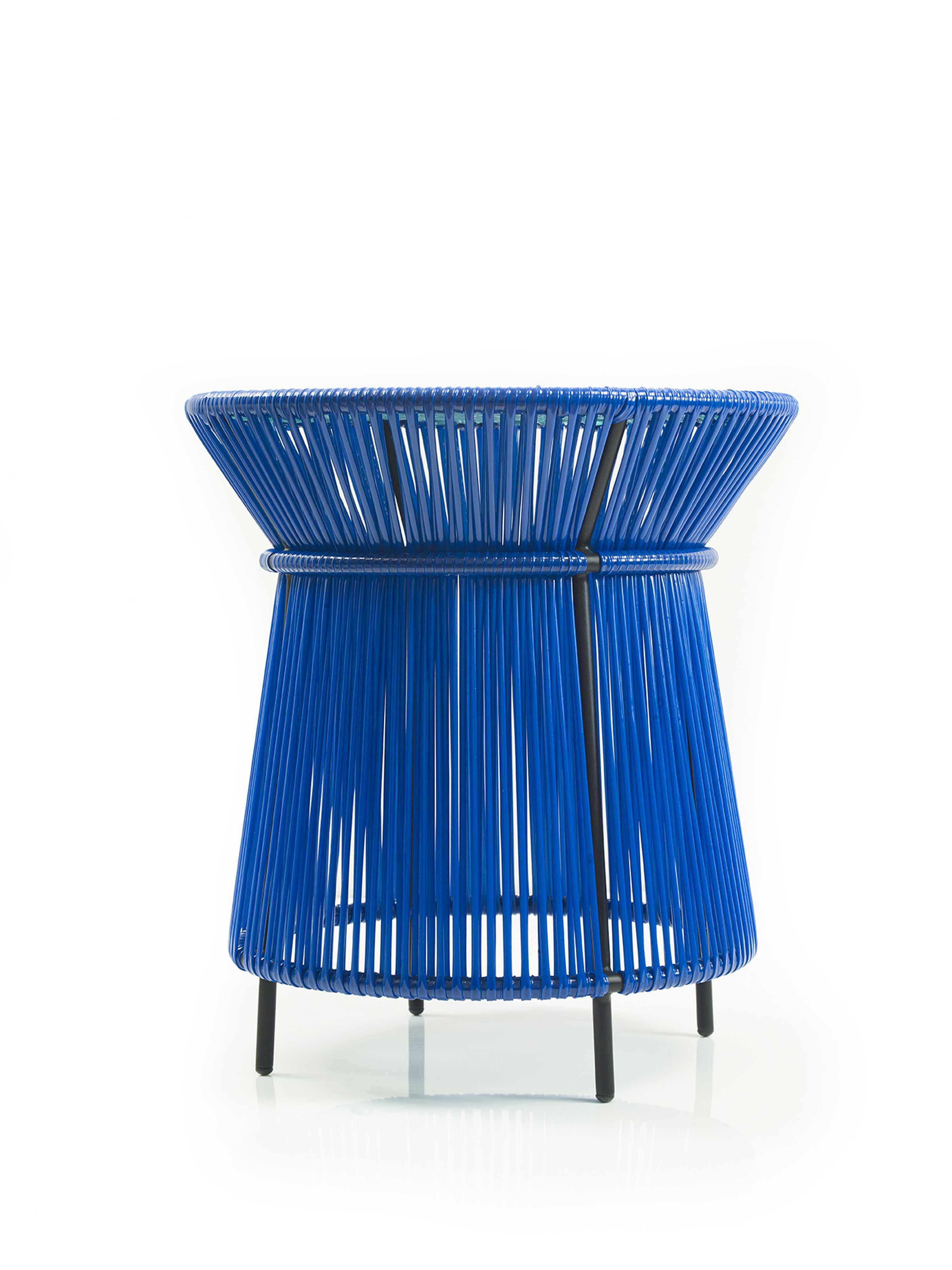 Modern Blue Caribe High Table by Sebastian Herkner