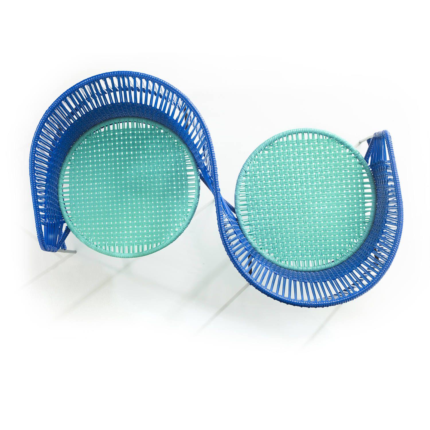 Moderne Caribe Vis a Vis bleu de Sebastian Herkner en vente