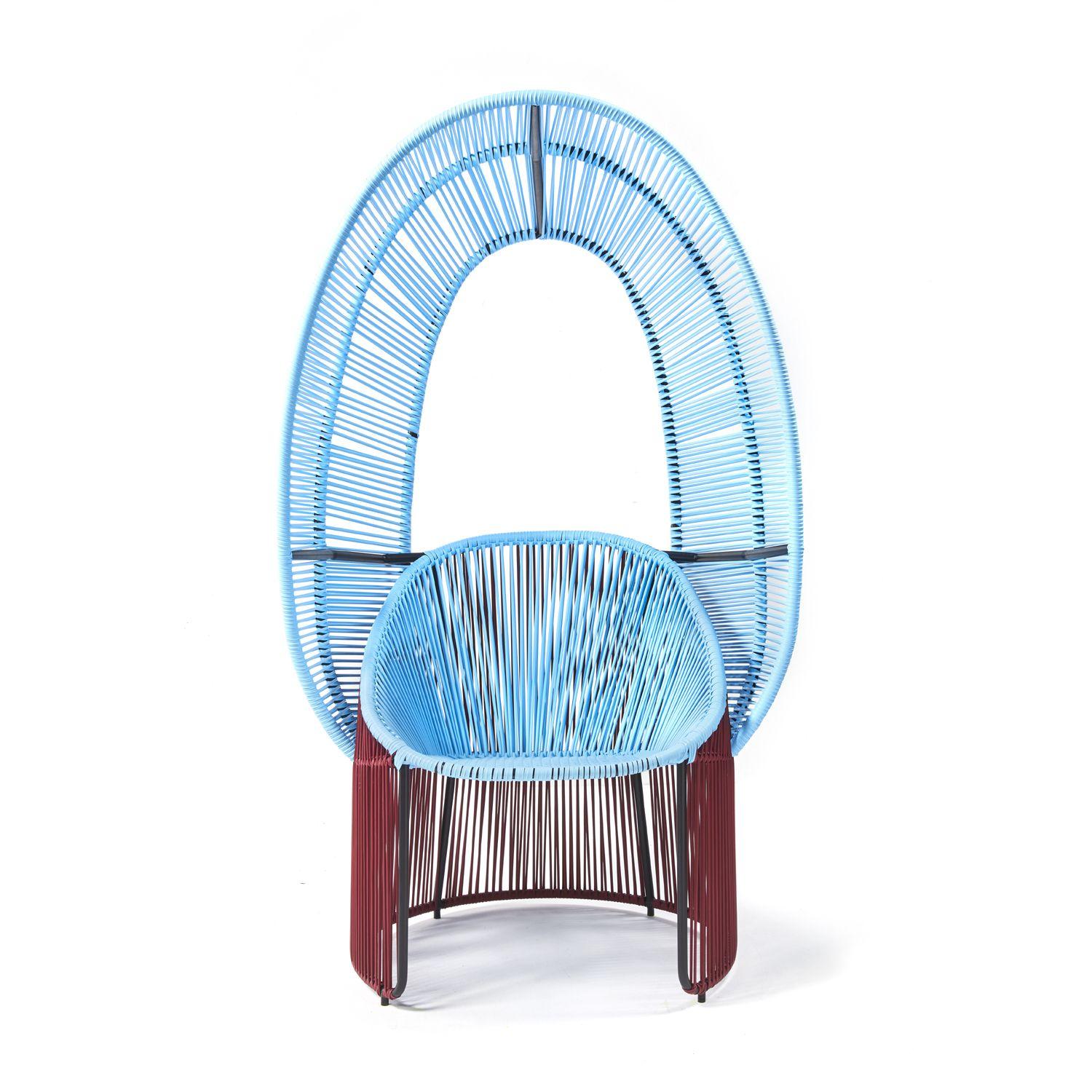 Modern Blue Cartagenas Reina Chair by Sebastian Herkner For Sale