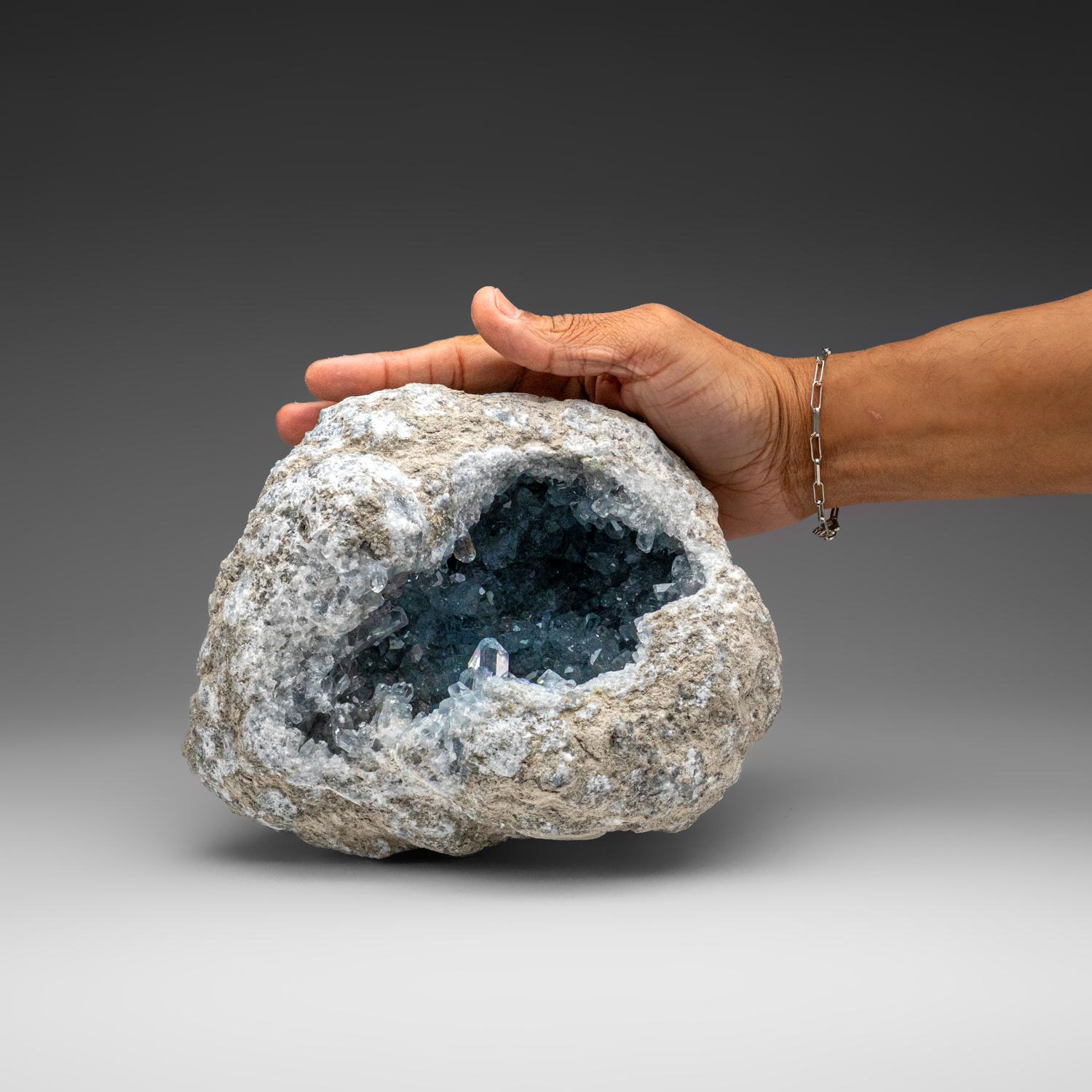 Malagasy Blue Celestite Cluster From Sankoany, Ketsepy Mahajanga, Madagascar (11.5 lbs) For Sale