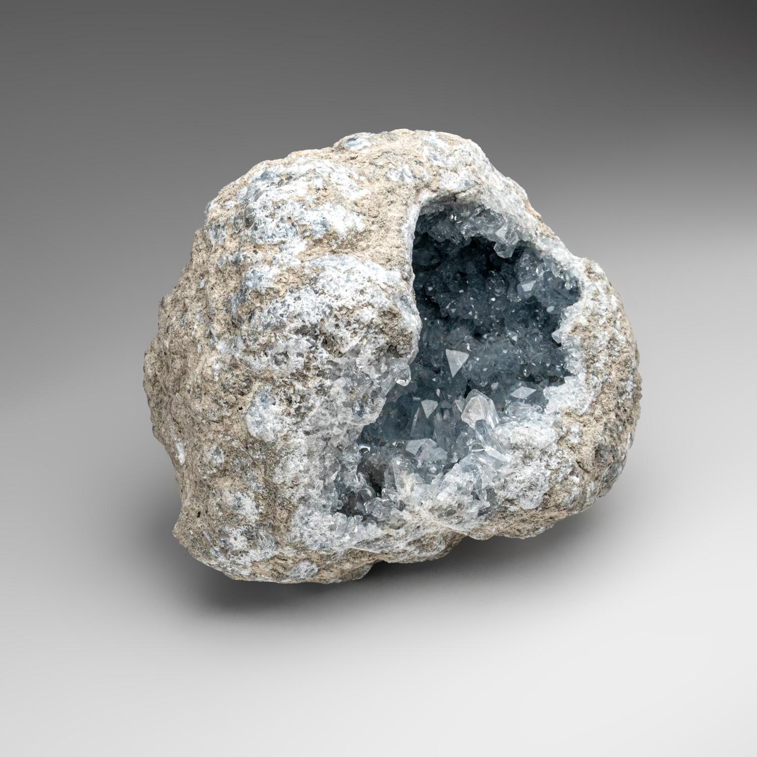 Contemporary Blue Celestite Cluster From Sankoany, Ketsepy Mahajanga, Madagascar (11.5 lbs) For Sale