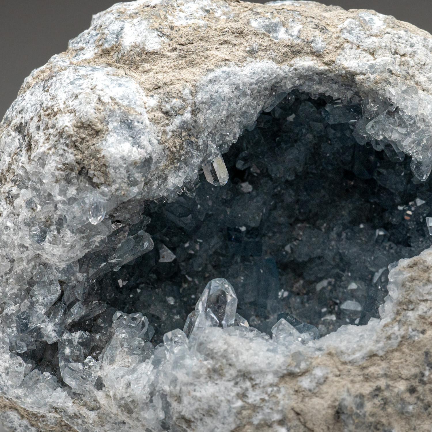 Blue Celestite Cluster From Sankoany, Ketsepy Mahajanga, Madagascar (11.5 lbs) For Sale 1
