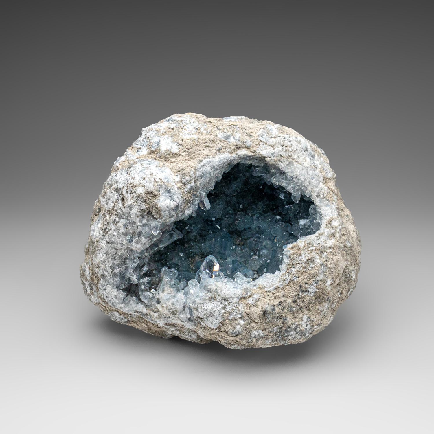 Blue Celestite Cluster From Sankoany, Ketsepy Mahajanga, Madagascar (11.5 lbs) For Sale 2