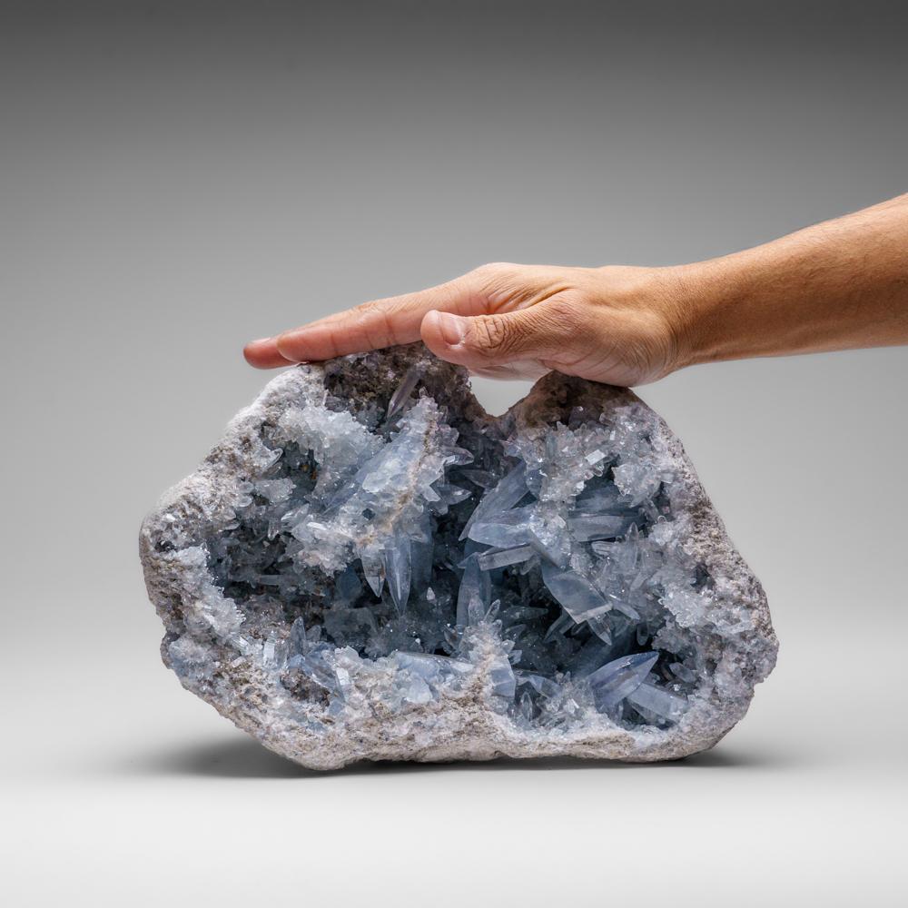 Malgascio Blue Celestite Cluster From Sankoany, Ketsepy Mahajanga, Madagascar (15 lbs)