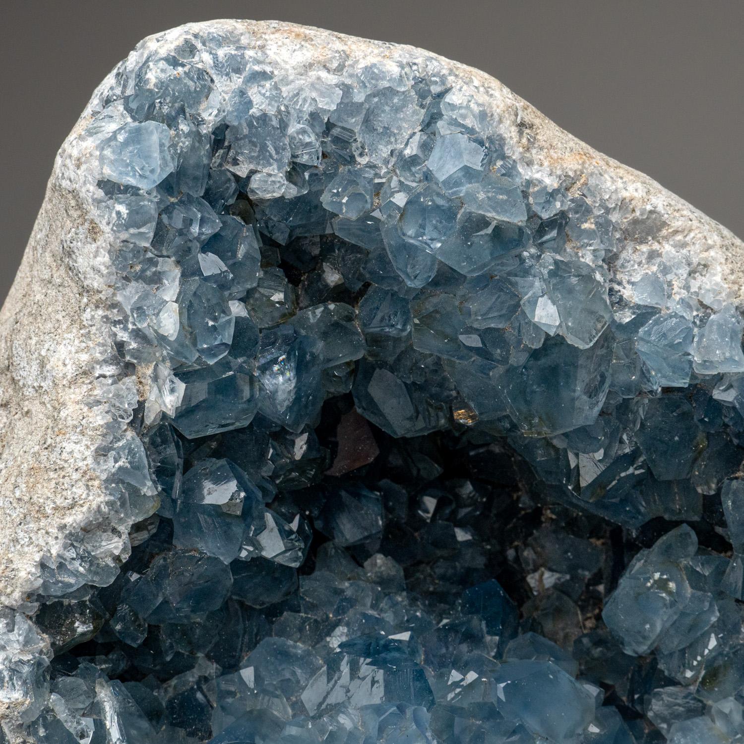 XXI secolo e contemporaneo Blue Celestite Cluster From Sankoany, Ketsepy Mahajanga, Madagascar (26 lbs) in vendita