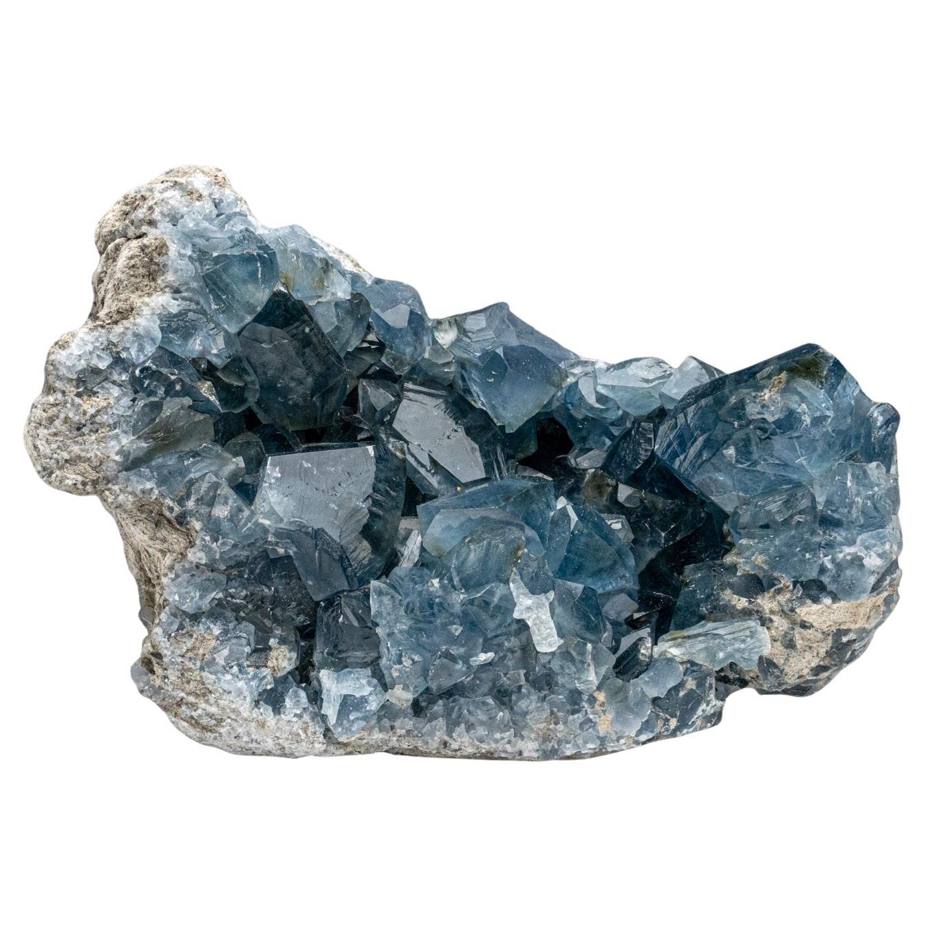 Blue Celestite Cluster From Sankoany, Ketsepy Mahajanga, Madagascar (9 lbs) in vendita