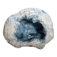 Blue Celestite Cluster Geode From Sankoany, Ketsepy Mahajanga, Madagascar (14.5