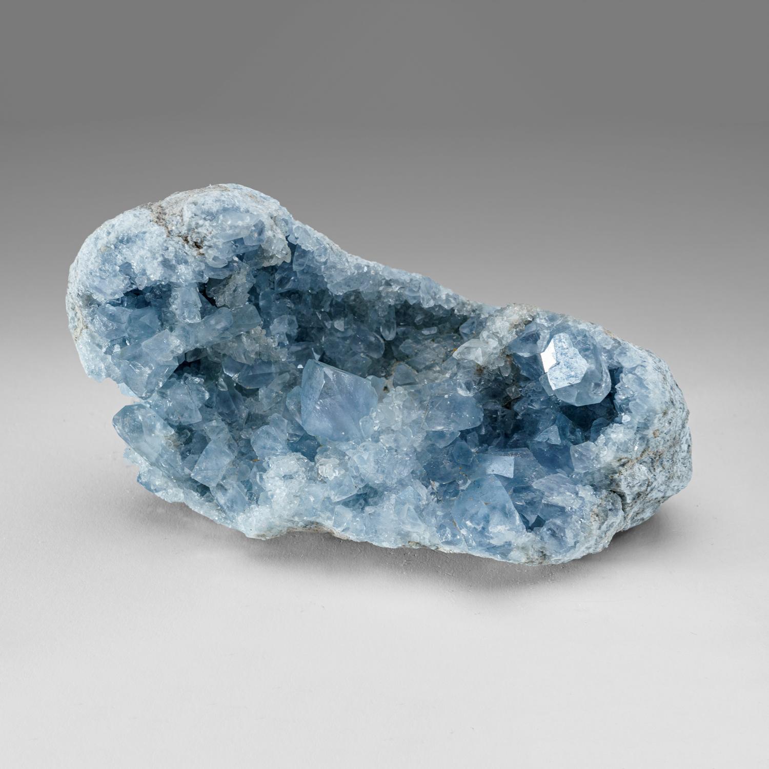 Contemporary Blue Celestite Cluster Geode From Sankoany, Ketsepy Mahajanga, Madagascar (5 lbs For Sale