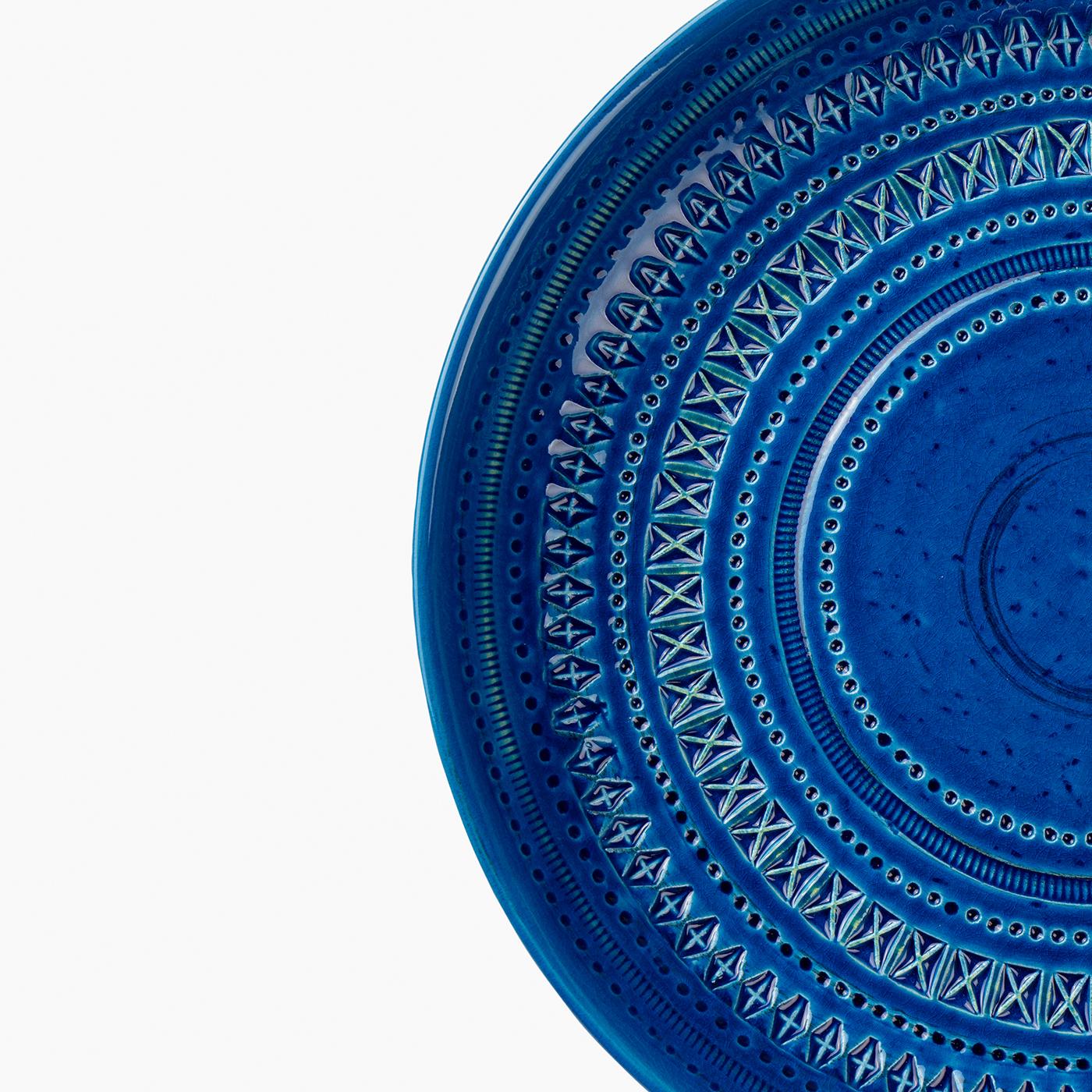 Plato centro azul de Aldo Londi en Nuevo estado para la venta en Milan, IT