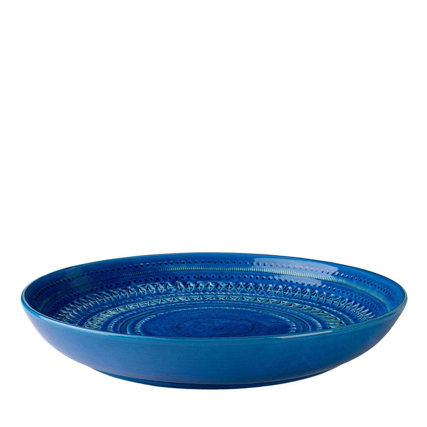 Plato centro azul de Aldo Londi en venta 2