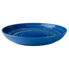 Blue Centerpiece plate by Aldo Londi