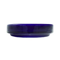 Blue Ceramic Ashtray - Angelo Mangiarotti for Fratelli Brambilla