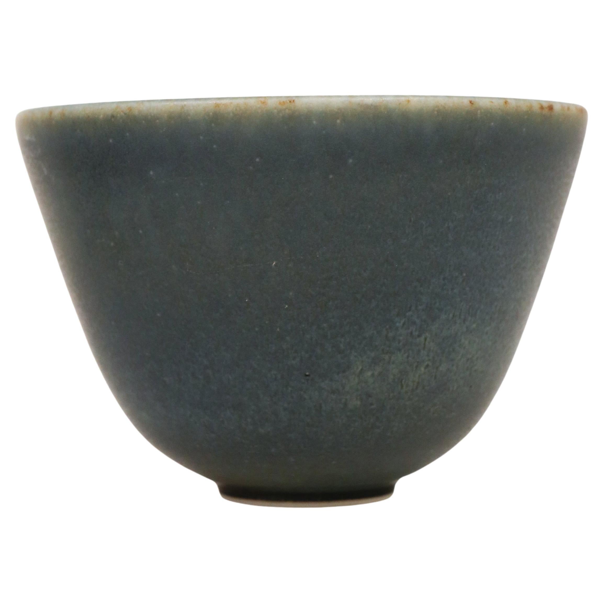 Blue Ceramic Bowl - Gunnar Nylund - Rörstrand - Mid 20th Century Scandinavia For Sale
