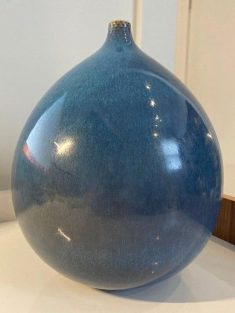 Blaue Keramik von Stig Lindberg (Schwedisch) im Angebot