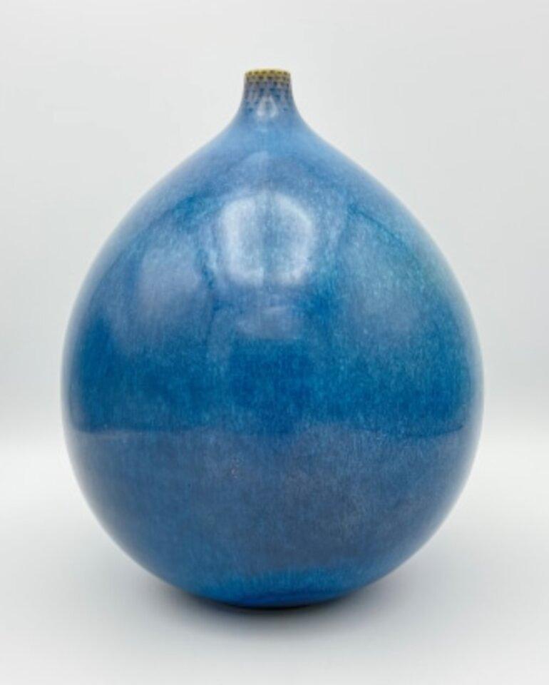 Blaue Keramik von Stig Lindberg im Zustand „Hervorragend“ im Angebot in Atlanta, GA