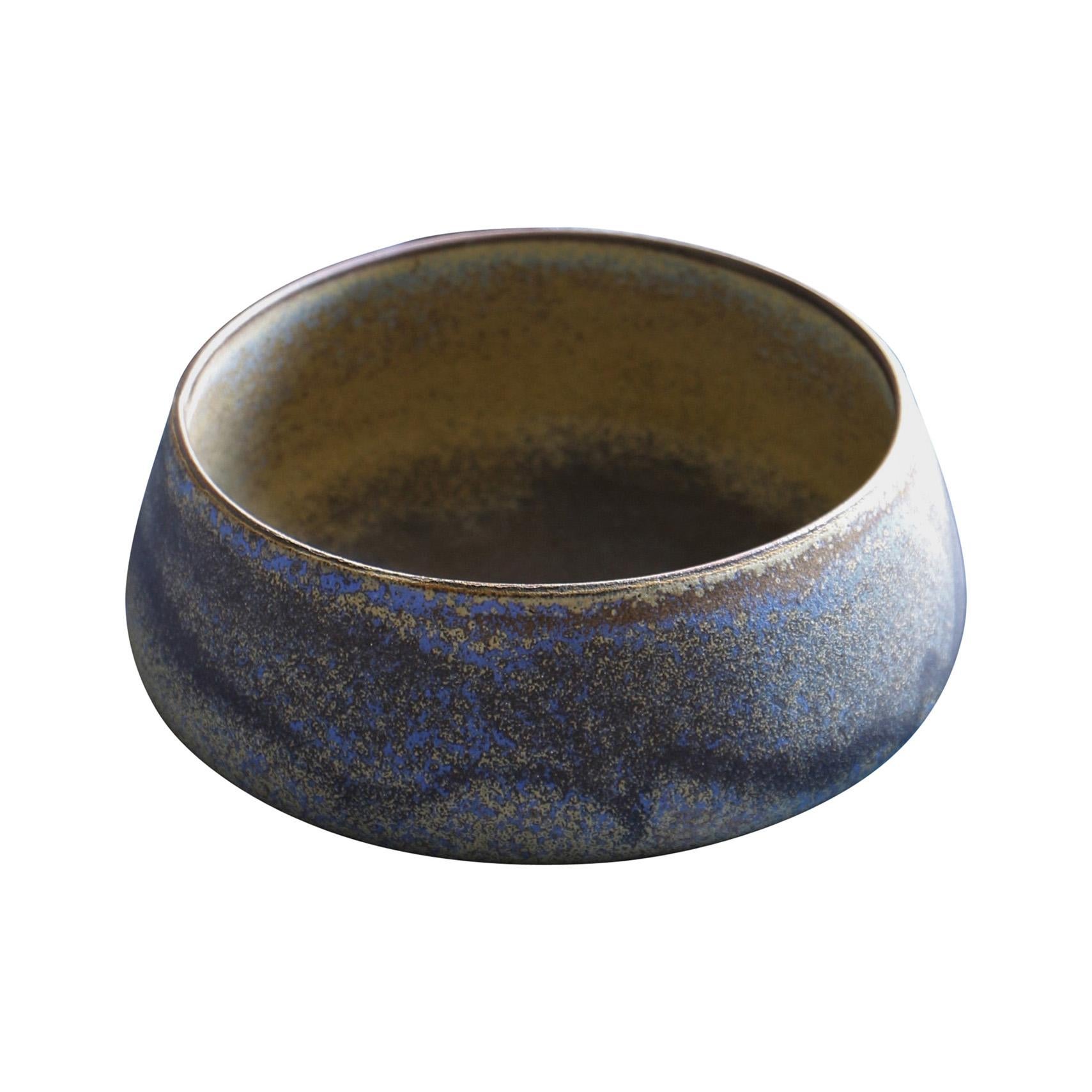 Blue Ceramic Dish, Ingrid Van Munster For Sale