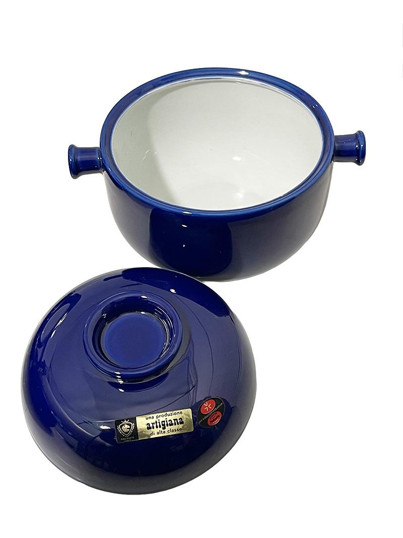 Blue Ceramic Franco Pozzi set, Italy, 1964 For Sale 4