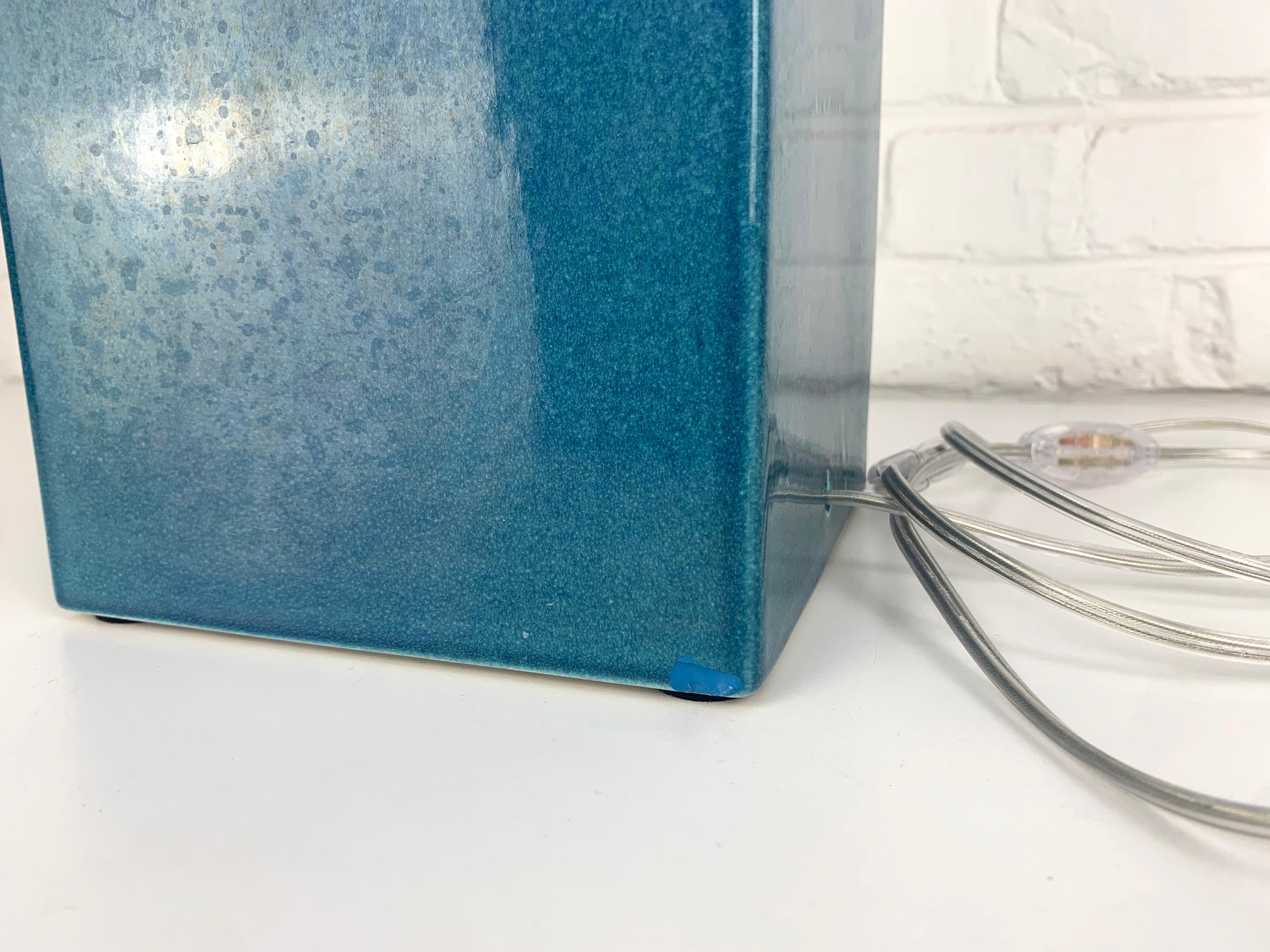 Lampadaire Le Klint en céramique bleue Référence 357 grès émaillé Danemark en vente 6