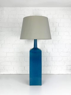Blue ceramic Le Klint floor lamp Model no. 357 glazed stoneware Denmark