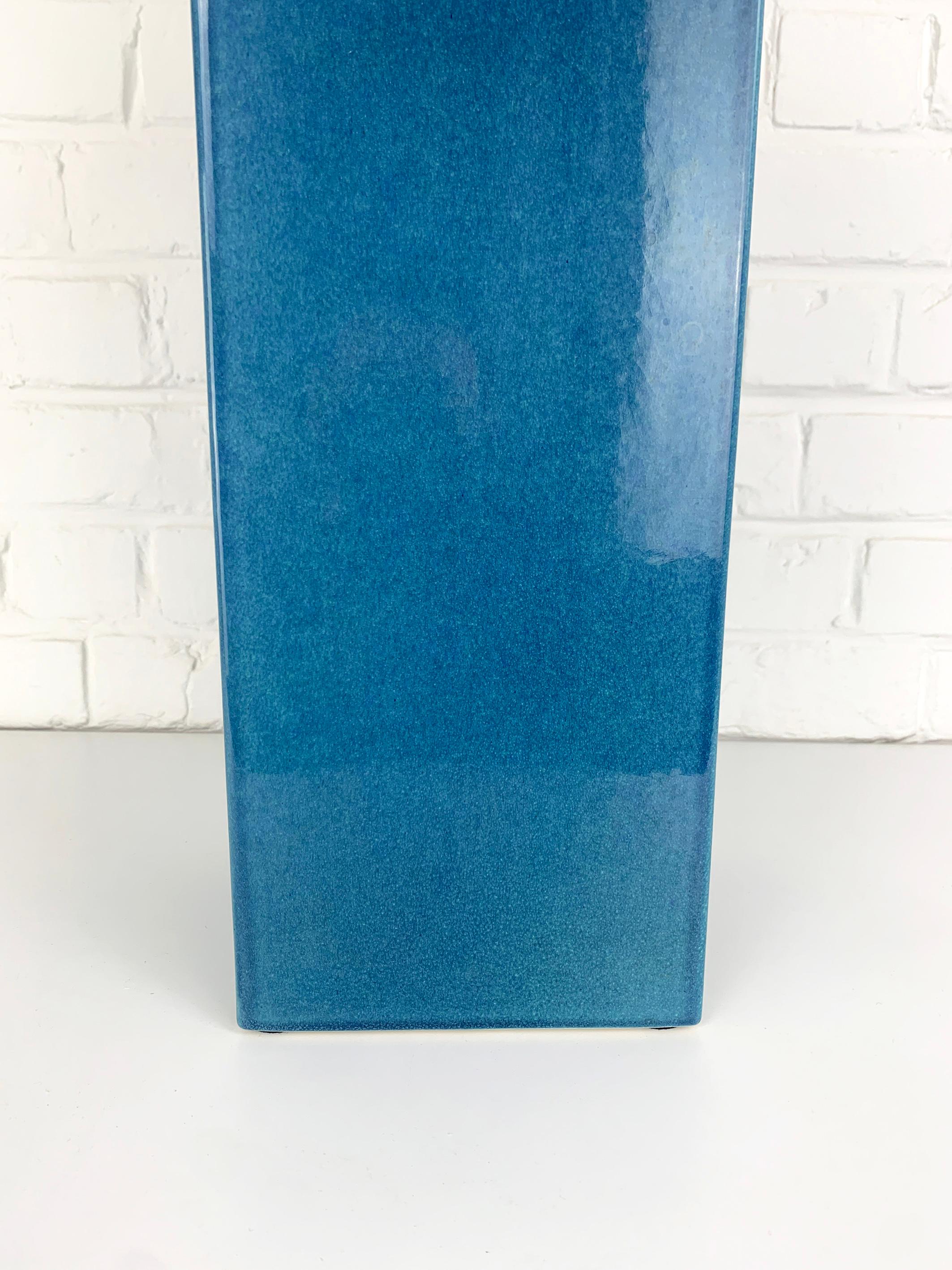 Lampadaire Le Klint en céramique bleue Référence 357 grès émaillé Danemark en vente 1