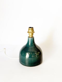 Blue Ceramic Table Lamp, France, 1970s