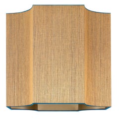 Blue Ceramic Table Lamp with New Custom Made Lampshade René Houben, 1960