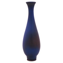 Blue Ceramic Vase, Berndt Friberg, Gustavsberg 1961