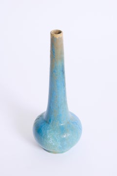 Blue Ceramic Vase by Alfred Renoleau
